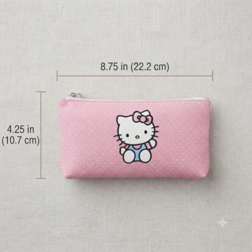 Sanrio Hello Kitty Pink Pencil Pouch • Charming School Organizer